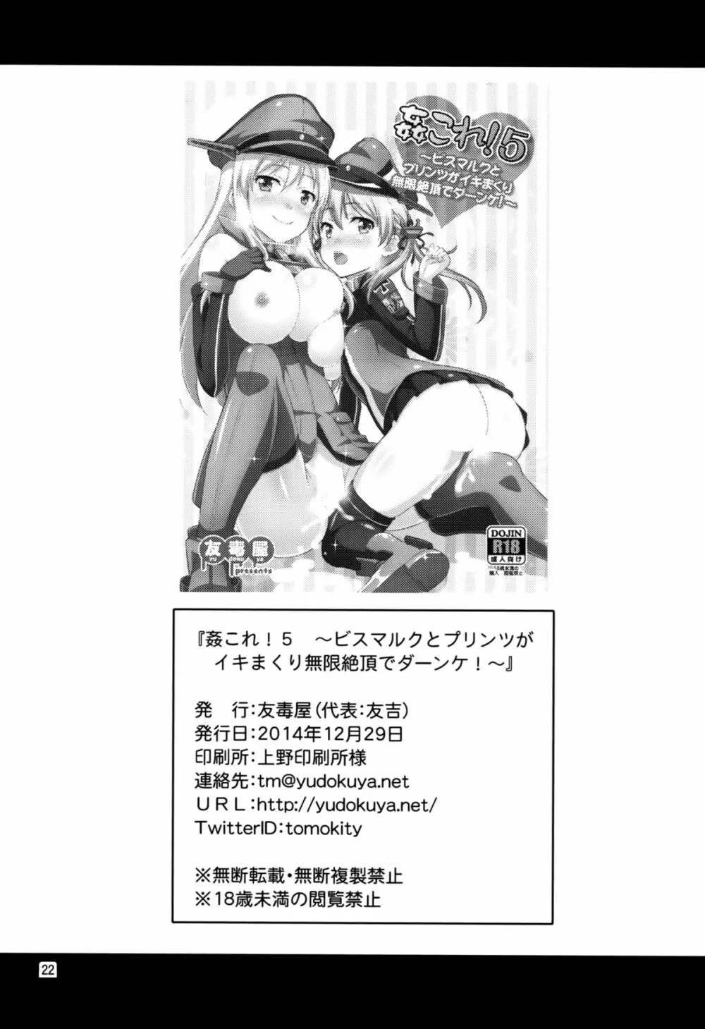 姦これ!5 ～ビスマルクとプリンツがイキまくり無限絶頂でダーンケ!～ - page20