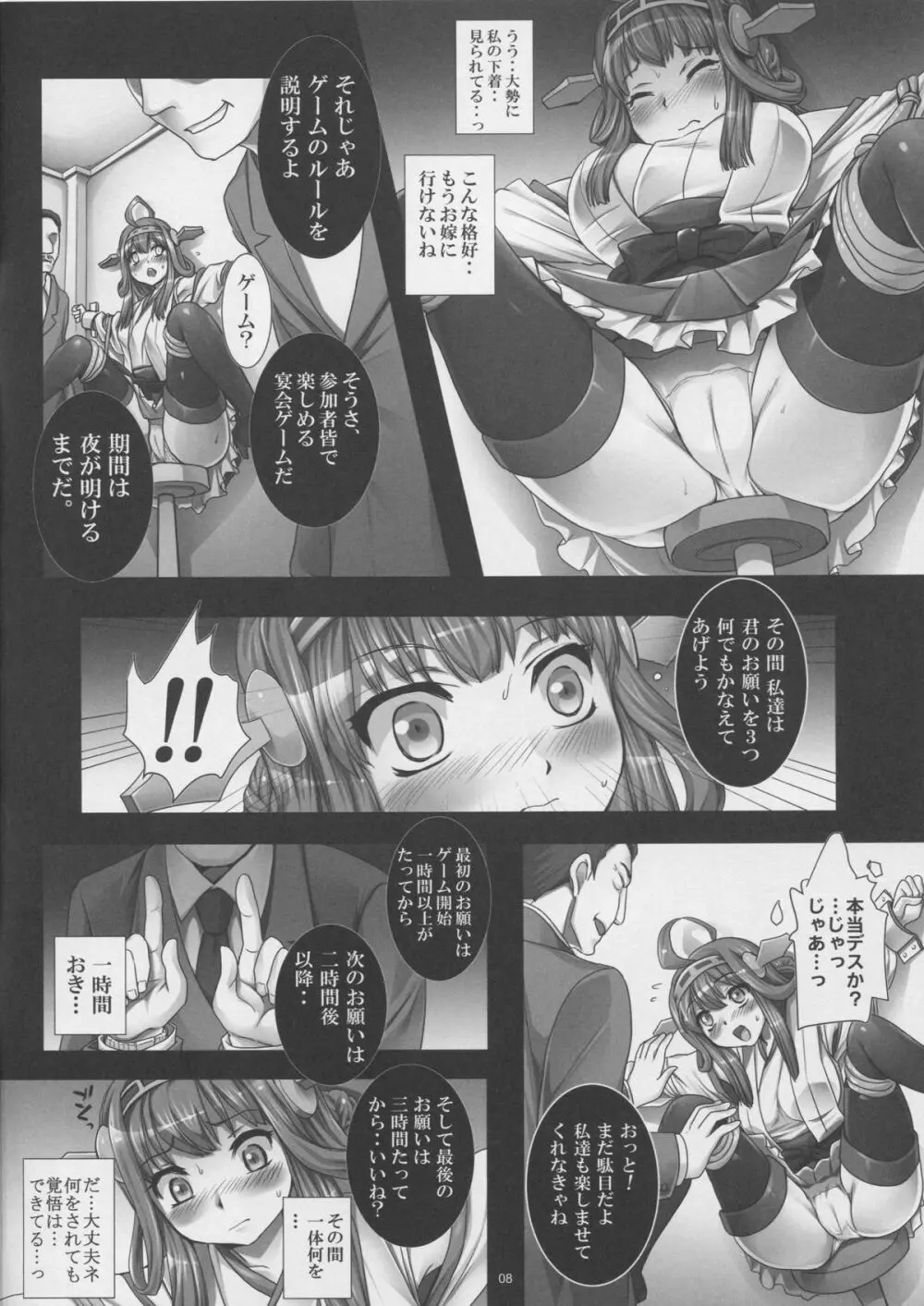 艦堕ゲーム～提督の為に身体を差し出した健気な金剛を淫乱調教して楽しむ紳士の会～ - page7