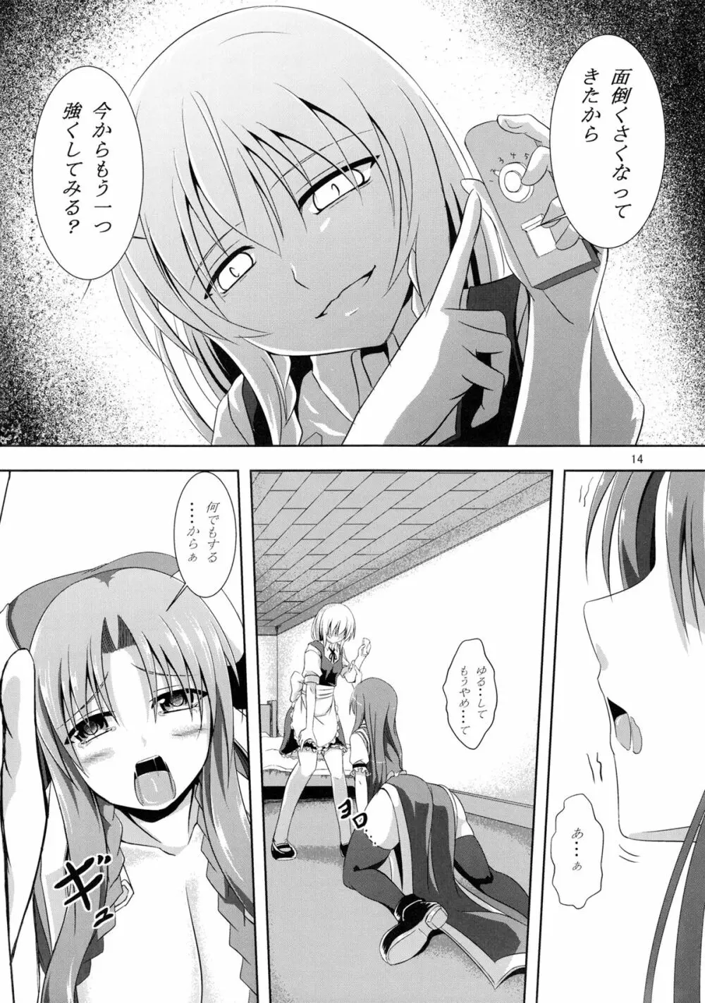 想い患った私は美鈴を欲望のままレイプした・・・妄想をしたby咲夜 - page13