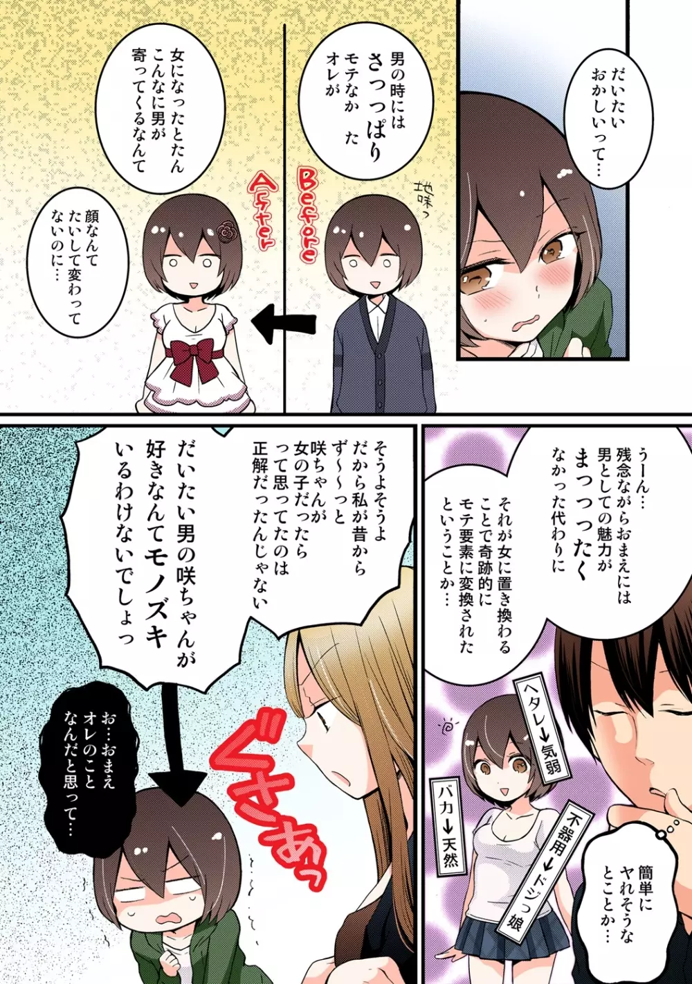 突然女の子になったので、俺のおっぱい揉んでみませんか【フルカラー】 - page234