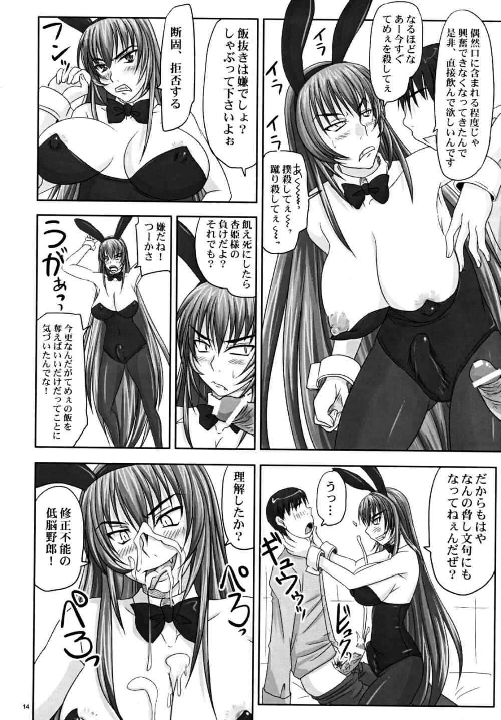 密室で凶暴バニー姫と二人きり。 - page13