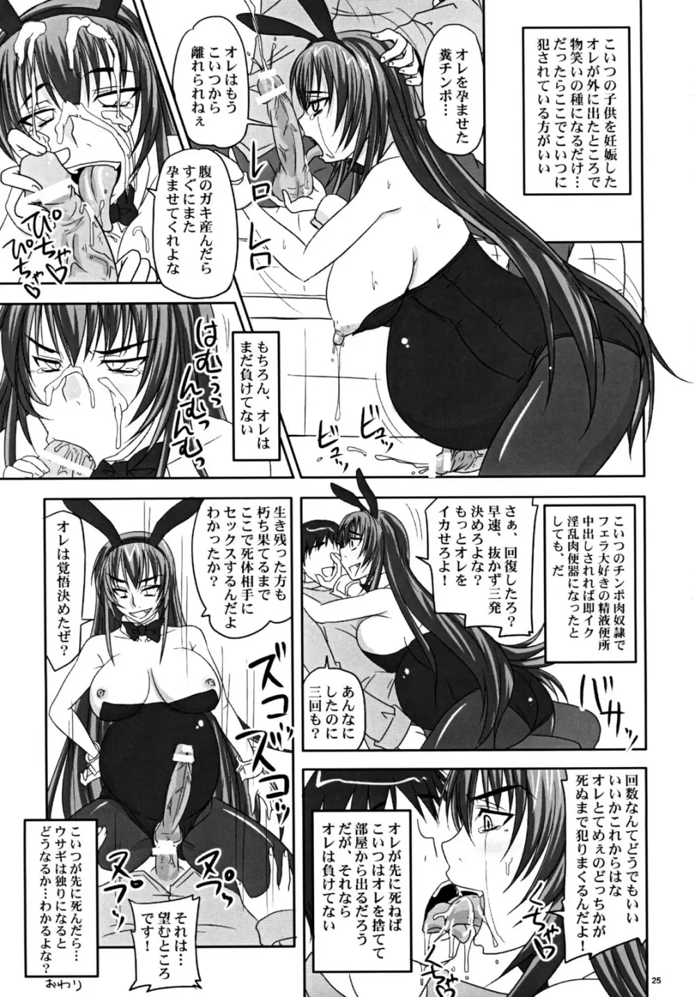 密室で凶暴バニー姫と二人きり。 - page24