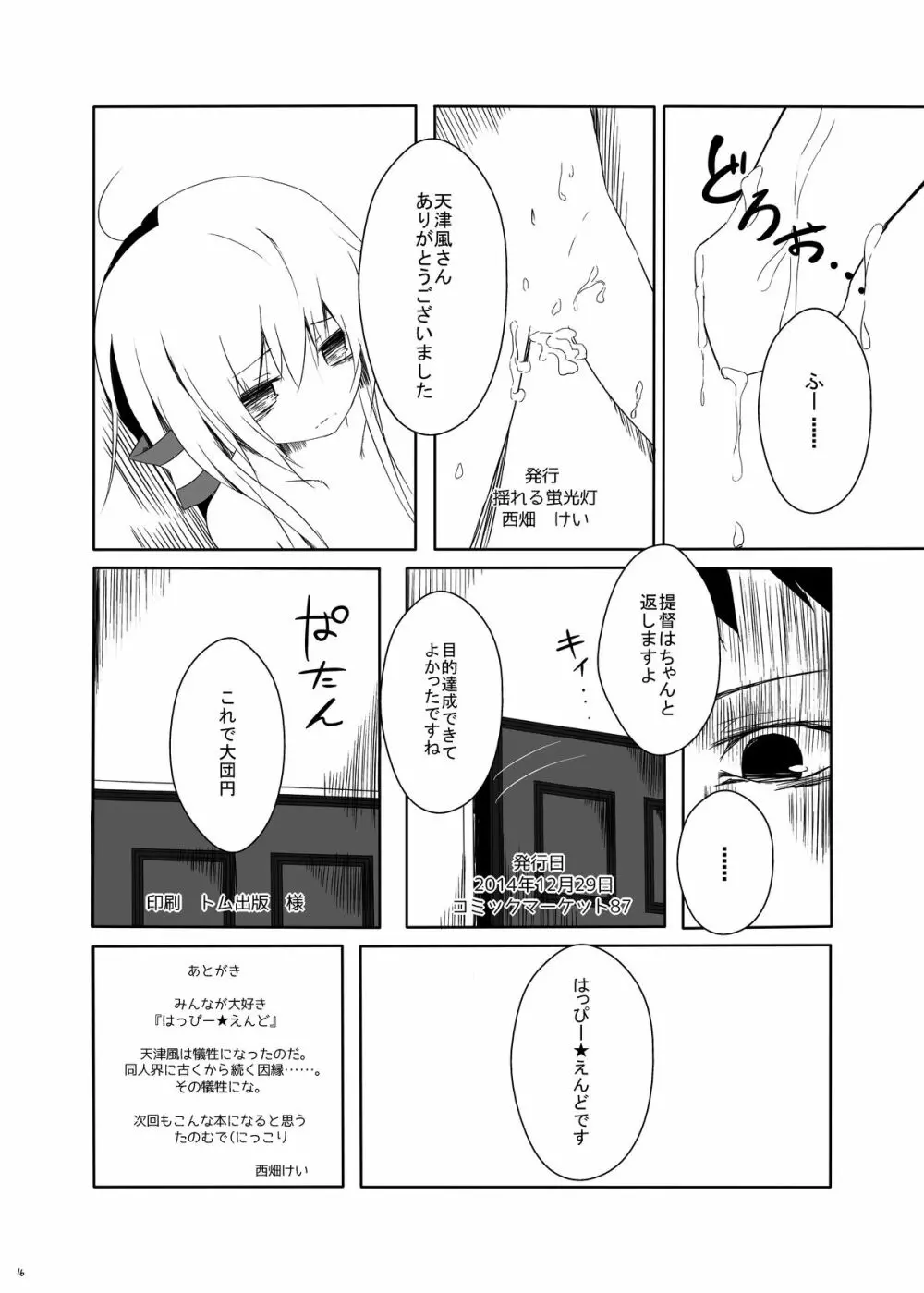 天津風ちゃんがひどいことになるえろほん - page17