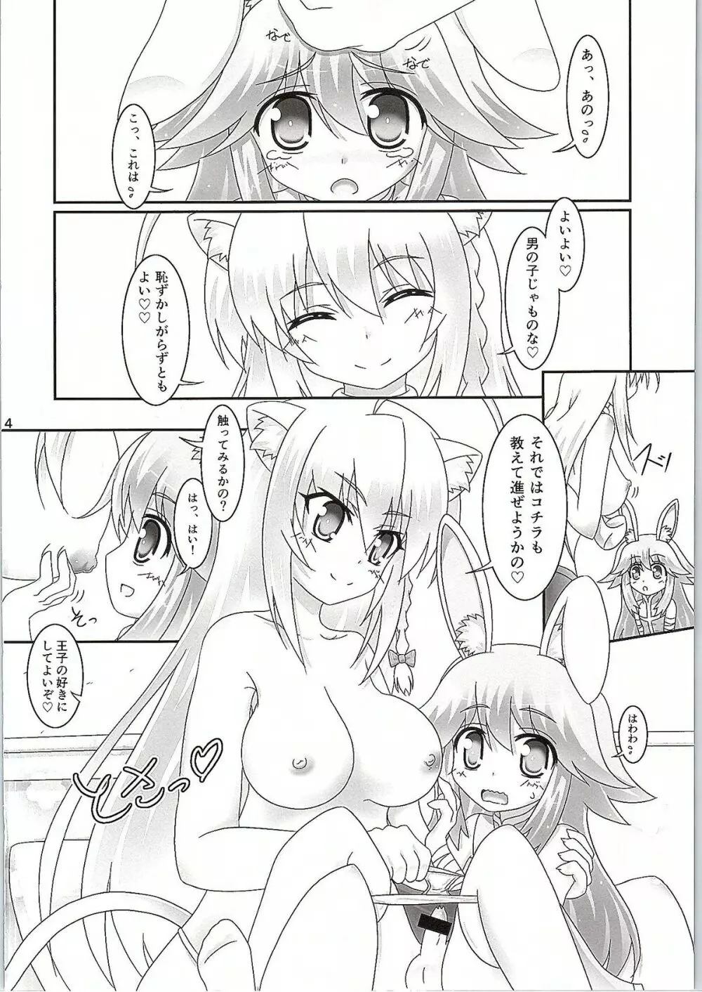 ウサミミ王子に剣だけでなく××まで教えちゃう本。 - page3