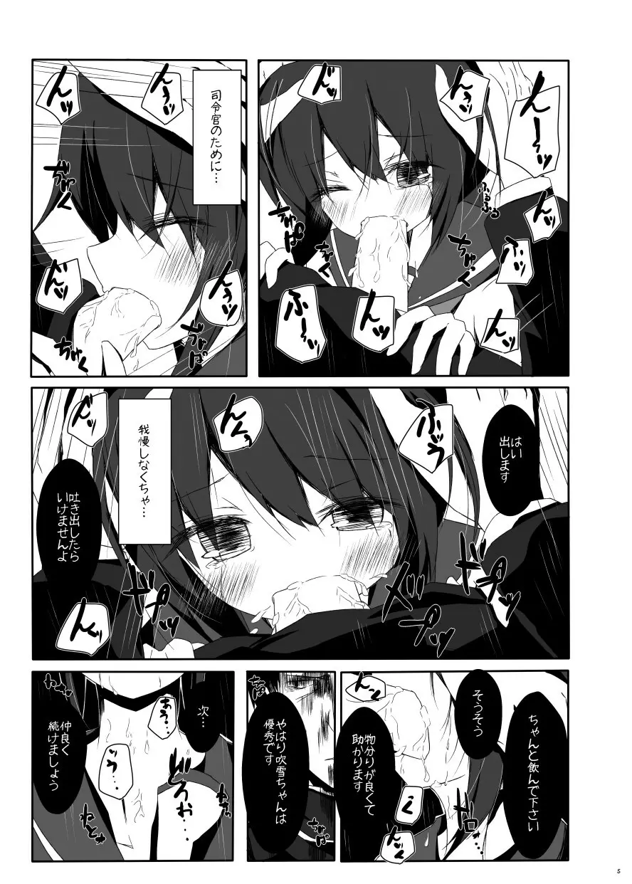 吹雪ちゃんがひどいことになるエロほん - page6