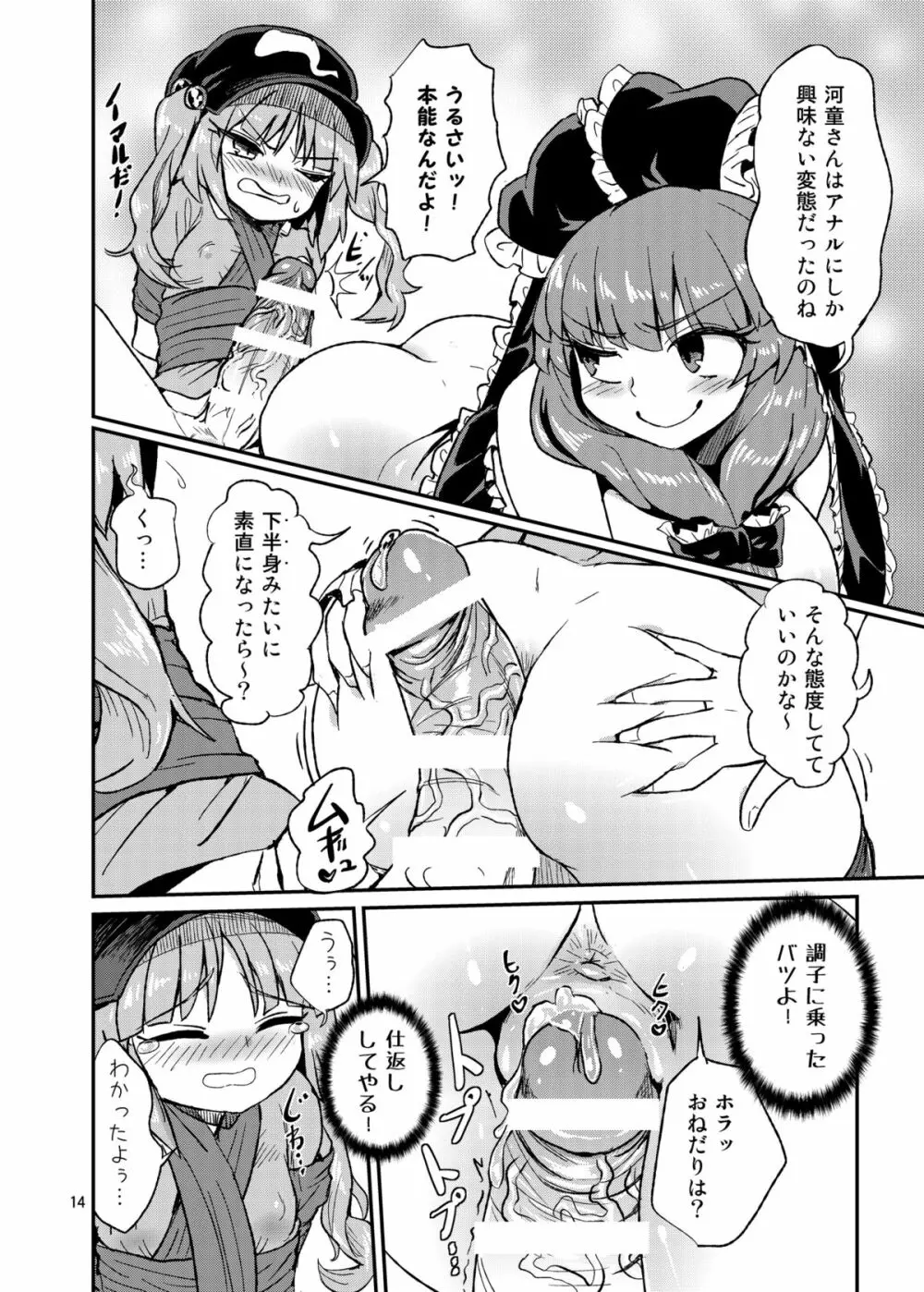 ふたなりにとりちゃん！VS 厄神様 - page13