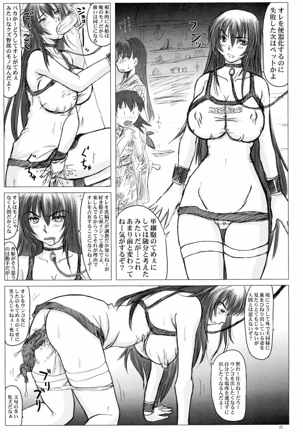 杏姫様恥辱屈辱五十四連発! - page23