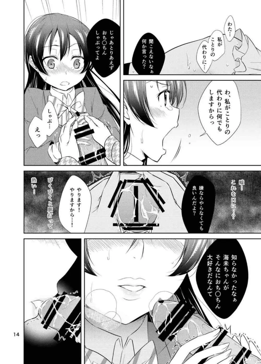 スクールアイドル監禁～南ことり・園田海未～ - page13