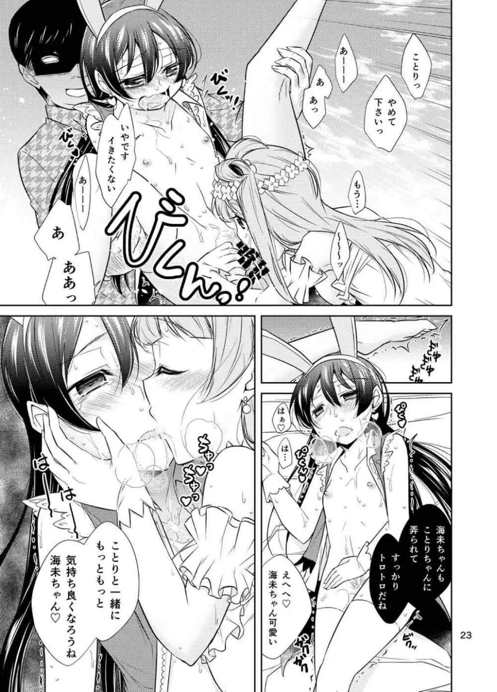 スクールアイドル監禁～南ことり・園田海未～ - page22