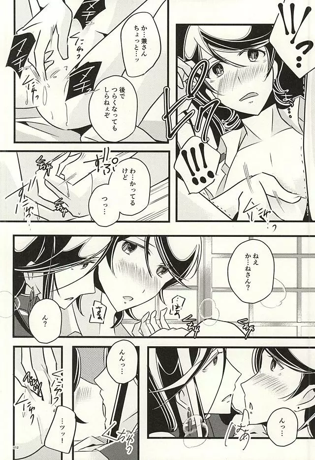 兼さんのことを考えると夜も眠れなくてつい××××しちゃう僕。 - page10