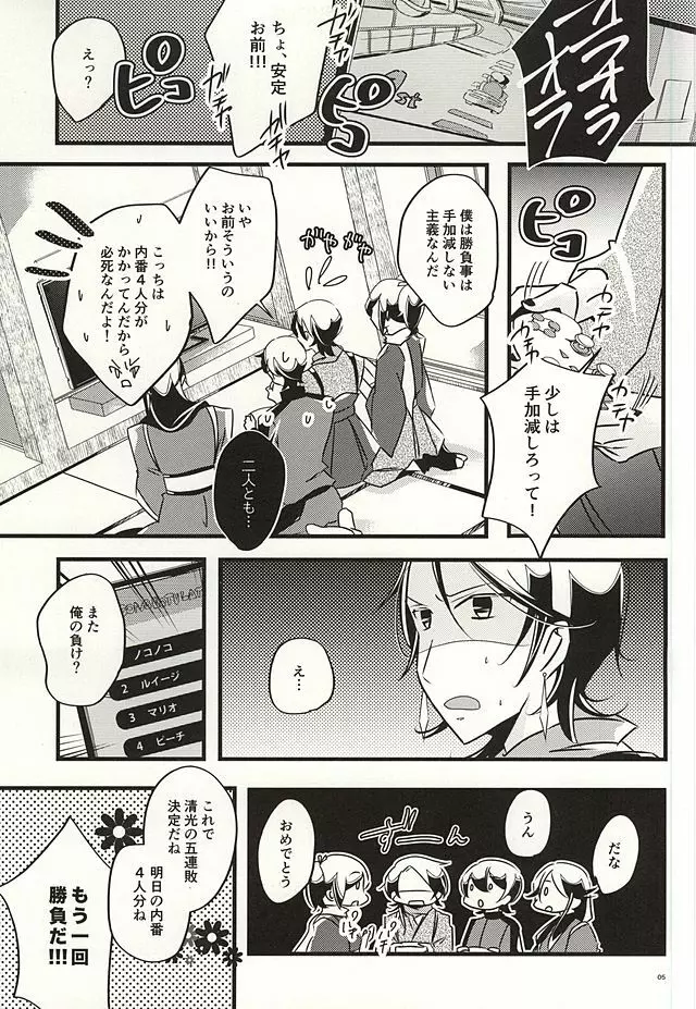 兼さんのことを考えると夜も眠れなくてつい××××しちゃう僕。 - page3