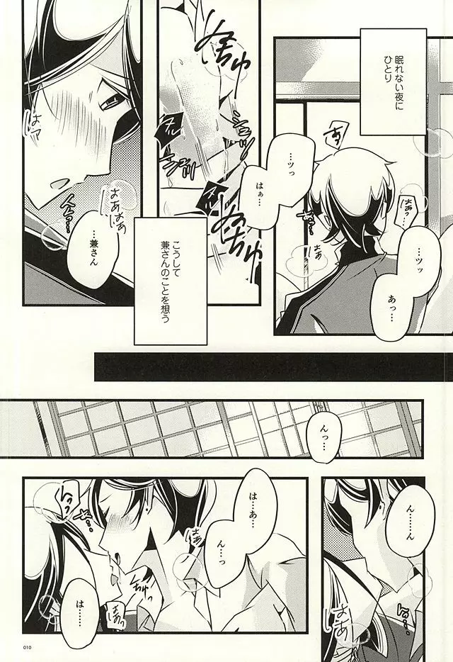 兼さんのことを考えると夜も眠れなくてつい××××しちゃう僕。 - page8