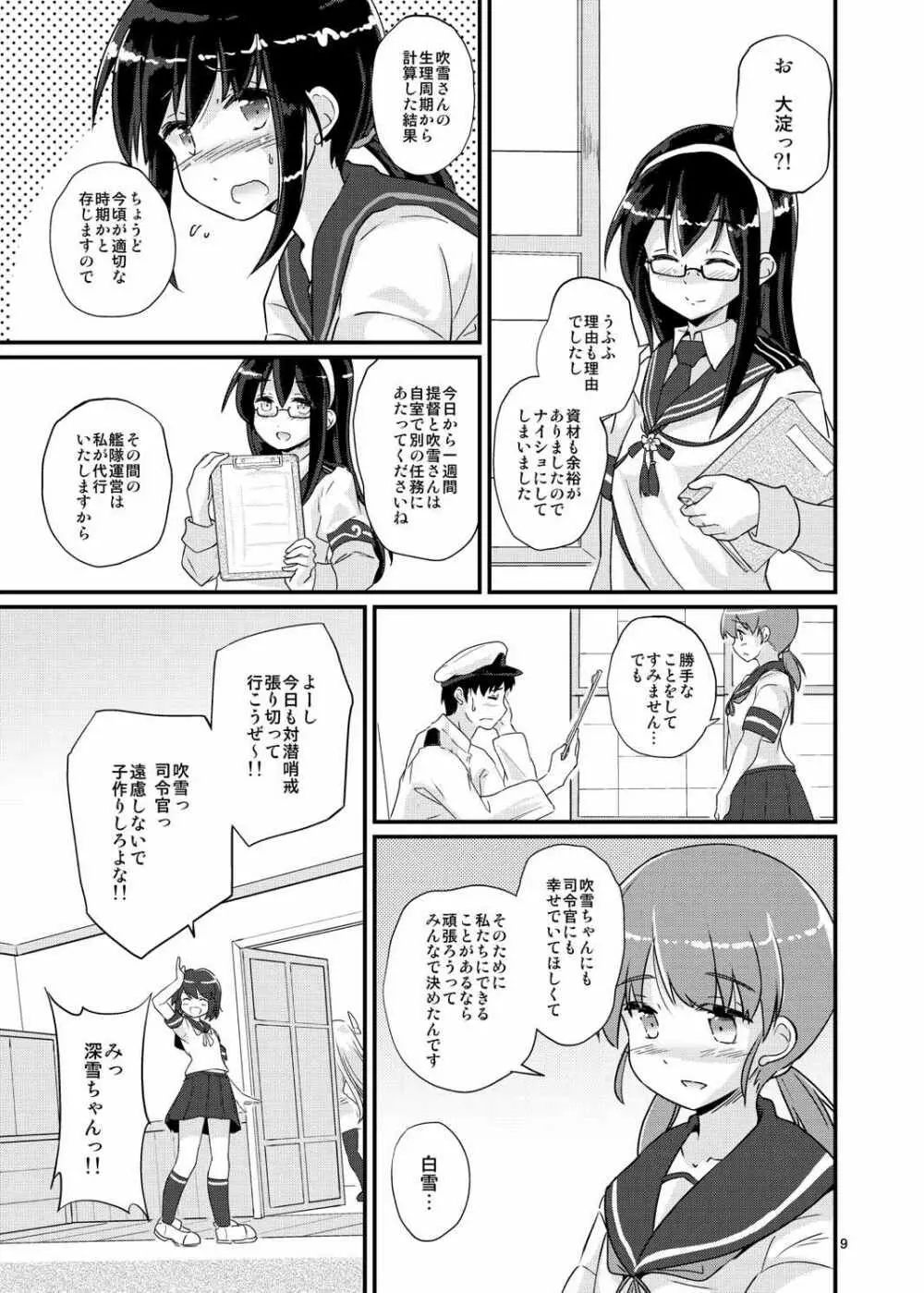 吹雪、妊務遂行します! - page9