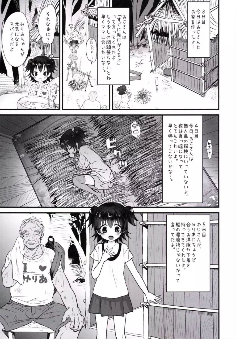 みりあちゃんは無人島でおじさんと一生暮らすことになった - page4