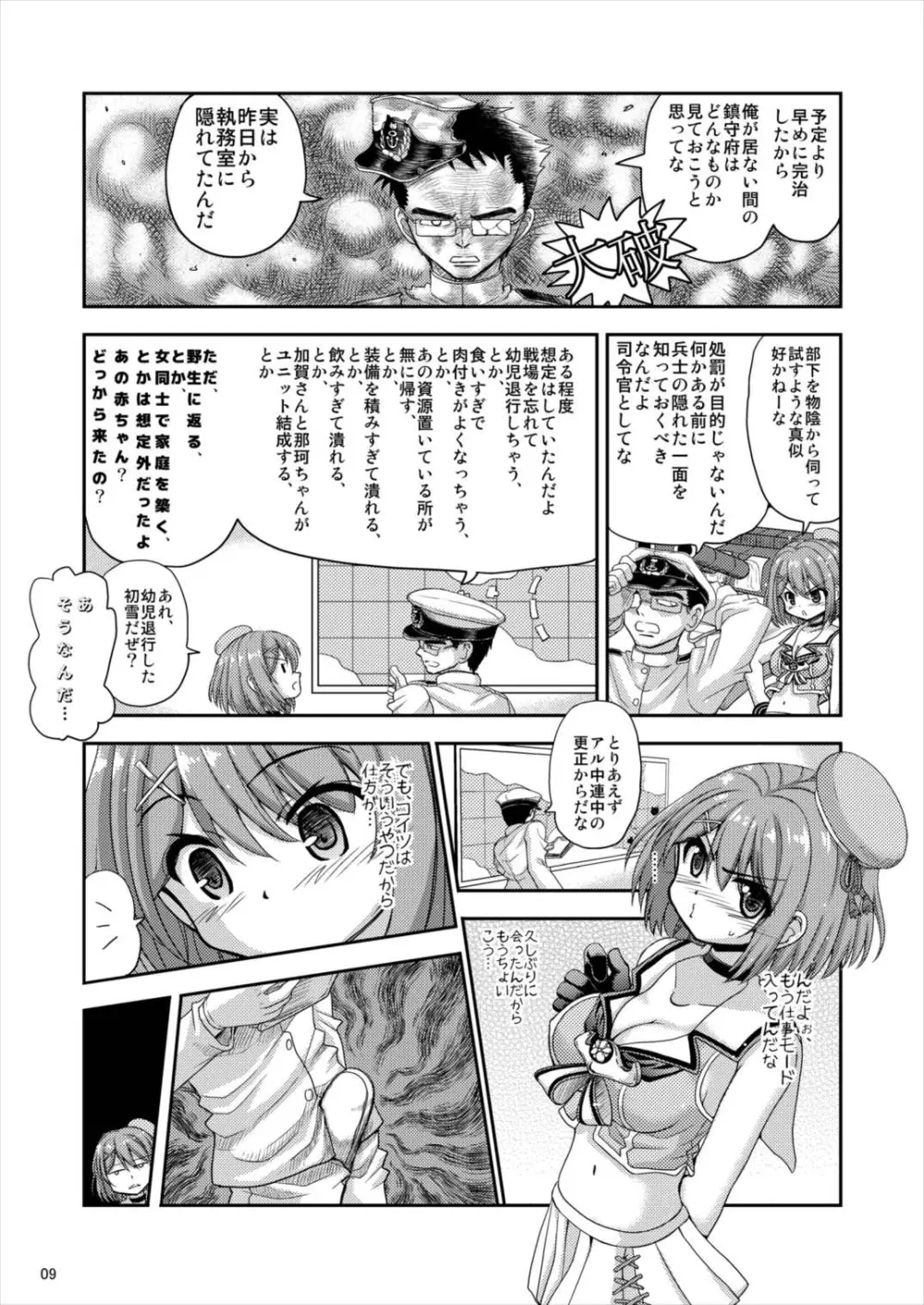 恋する摩耶様は切なくて提督を想うとすぐHしちゃうの - page8