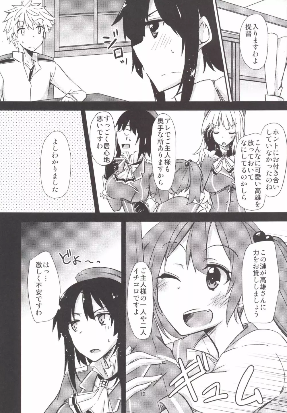 FlirT 高雄とイチャイチャする艦これ漫画 - page11