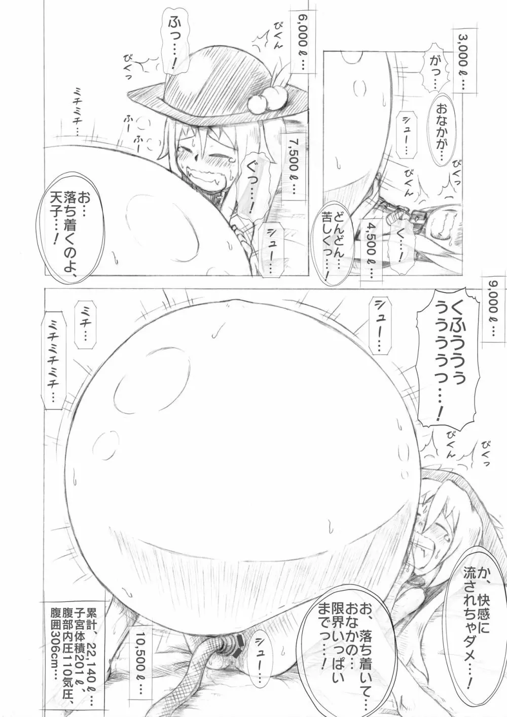 天子ちゃん膨腹耐久実験～破裂編２～ - page21